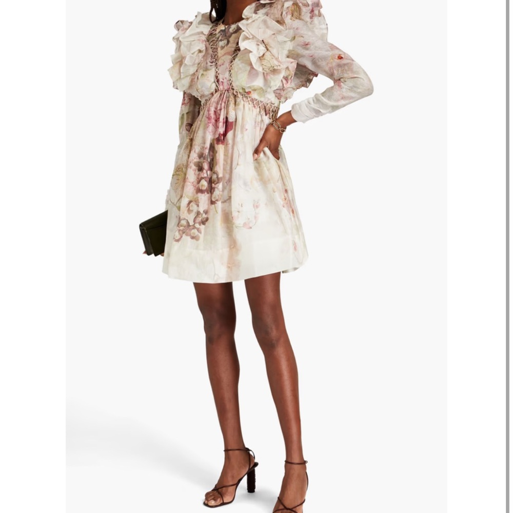 Stunning Occasion Floral Ruffle Dress